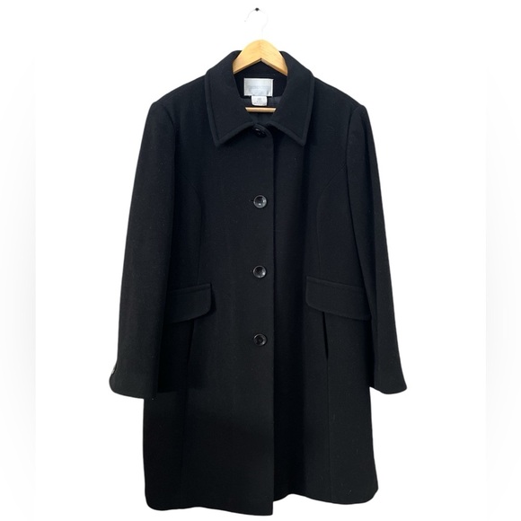 Worthington Jackets & Blazers - Worthington Knee Length Wool Blend Women’s Coat Size L Black